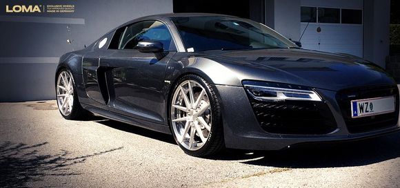 Exklusive Tuning Felgen für den Audi R8 V10 von LOMA Wheels made in Germany.