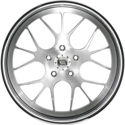 Lusso Forged LFM5 Brushed Center/Chrome Lip