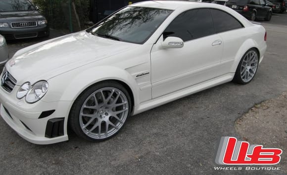Mercedes CLK63 Black Series with 20&quot; HRE M40 in Silver finish