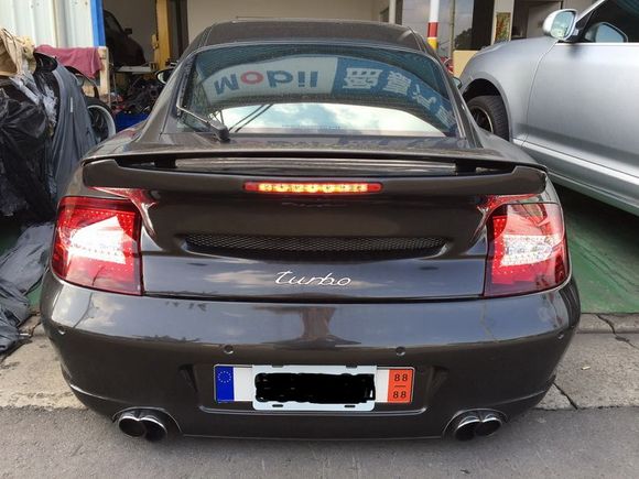 Porsche 996 Turbo and CS4 LED tail light conversions for wide body cars by DelReyCustoms 714-443-9299