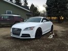 2011 TTS ibis wht with plasti dip blk wheels w/red stripe