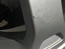 Small paint nick in second wheel.  