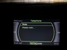 Telephone stuck on please wait