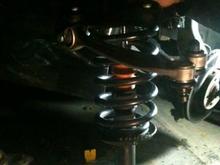 New upper control arms with eibach sport springs
