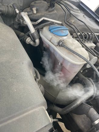 Coolant reservoir of 2009 Audi A4 B8 2.0L