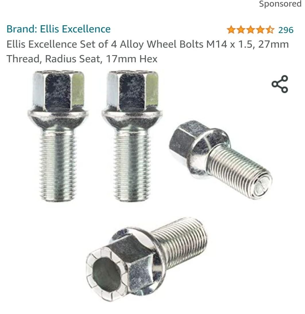 UK Wheel lug bolts? AudiWorld Forums