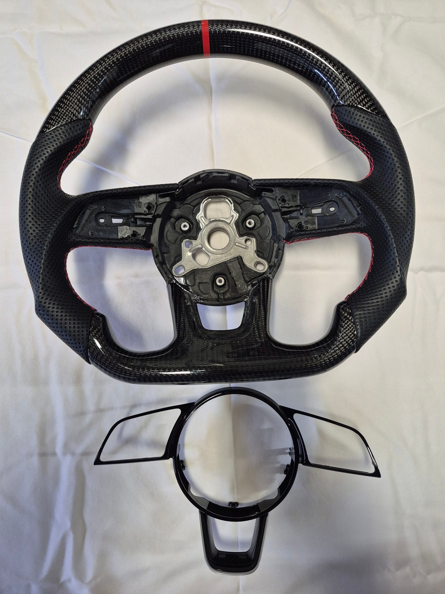 Steering/Suspension - Beautiful New Carbon Fiber/Perforated Leather Steering Wheel for 2018-2020 Audi - New - 2018 to 2020 Audi S5 - Murrieta, CA 92563, United States