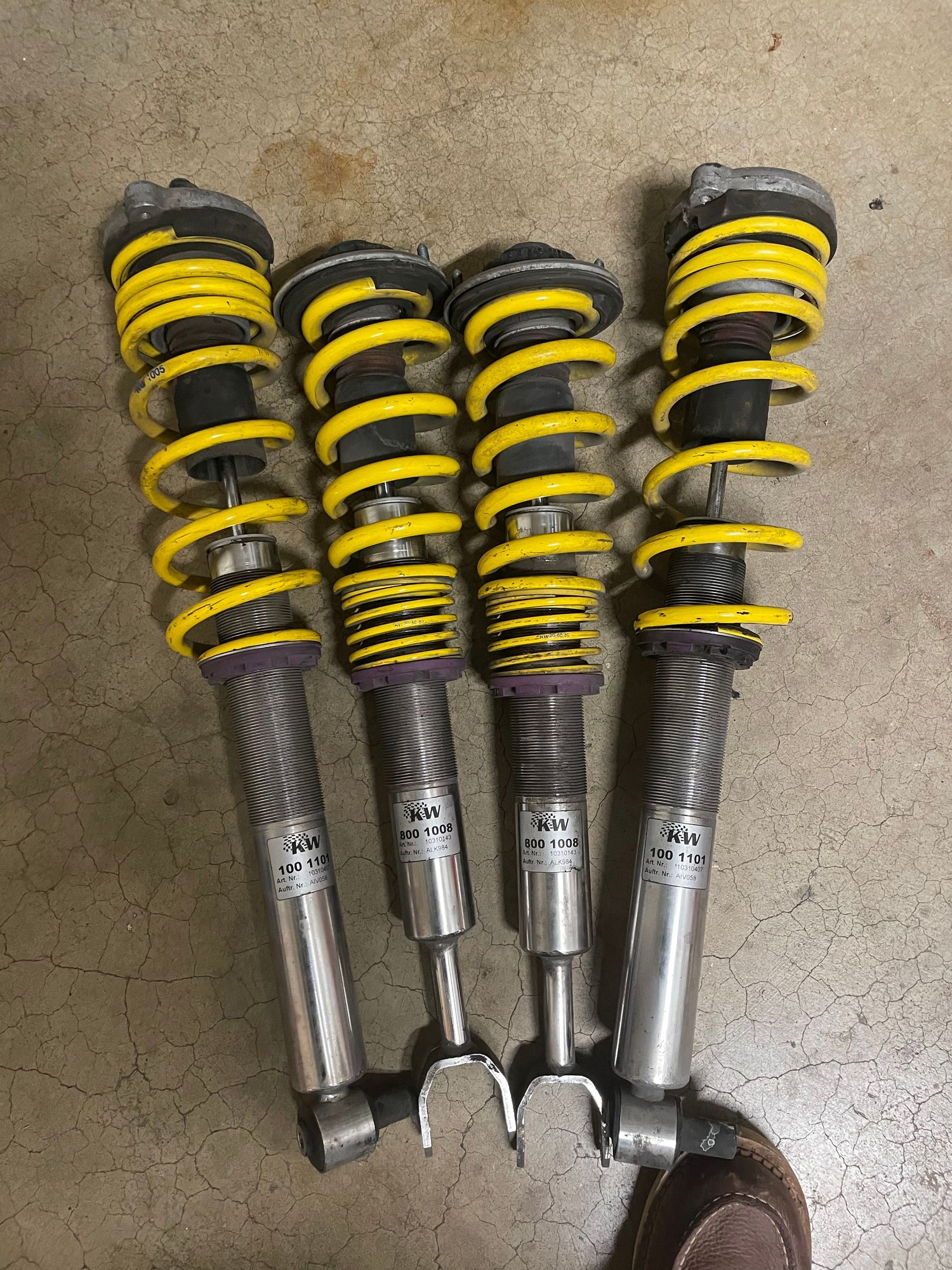 KW Coilover Kit V1 Audi A4 S4 (8D/B5 B5S) Sedan + Avant; Quattro incl. S4; all engines main image 1