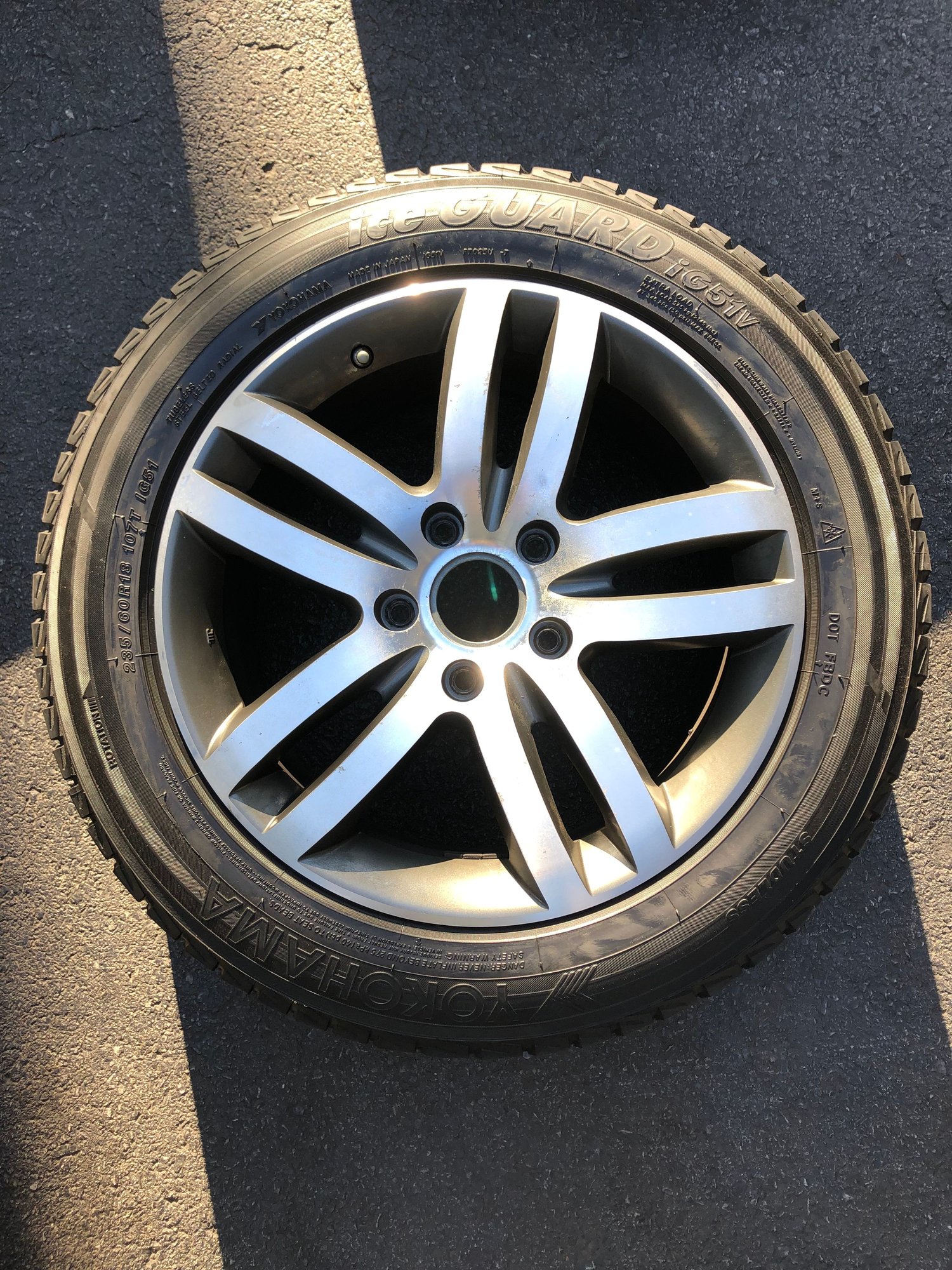 Wheels and Tires/Axles - Audi Q7, Porsche Cayenne, VW Touareg 18 inch Wheels and Snow Tires - Used - -1 to 2027  All Models - -1 to 2027  All Models - -1 to 2027  All Models - Nowhere, NY 11111, United States