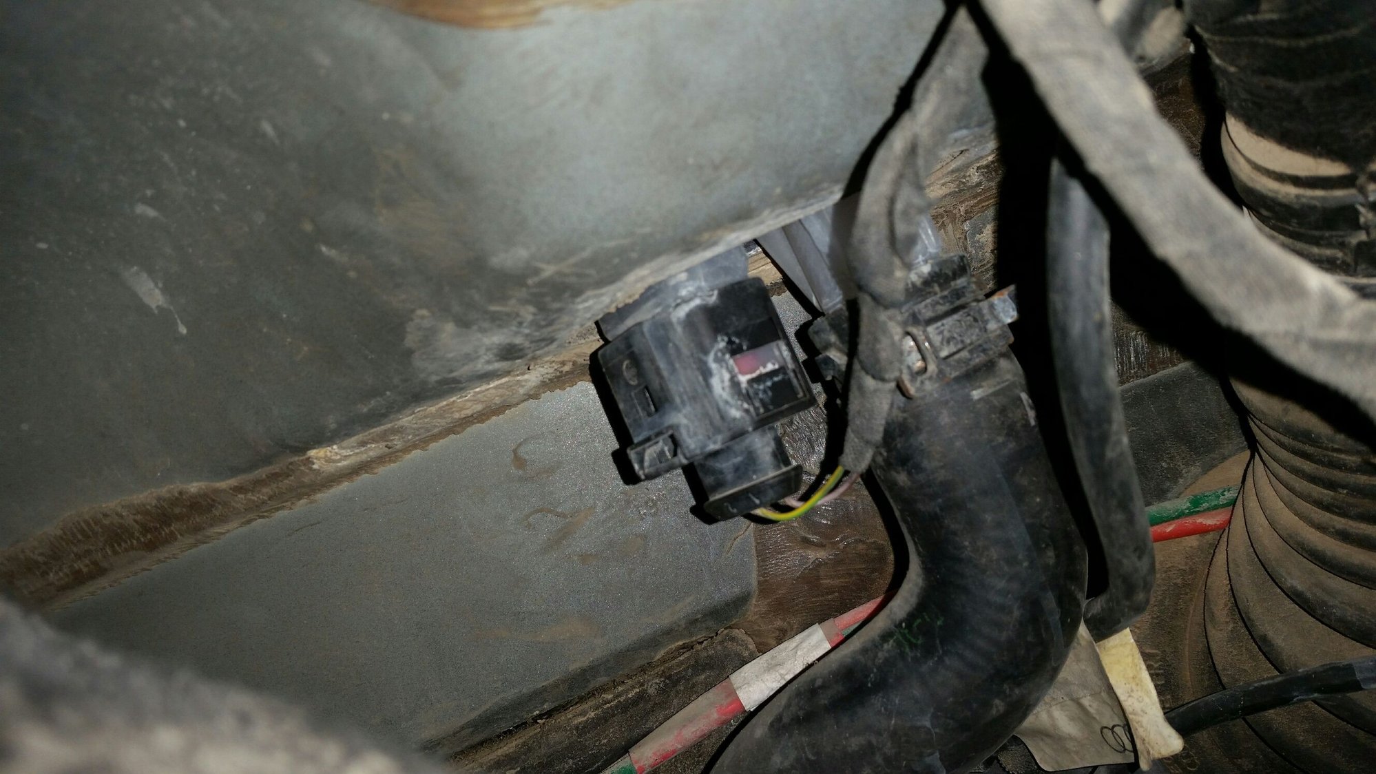 Switch engine off and check coolant level... sounds simple, right