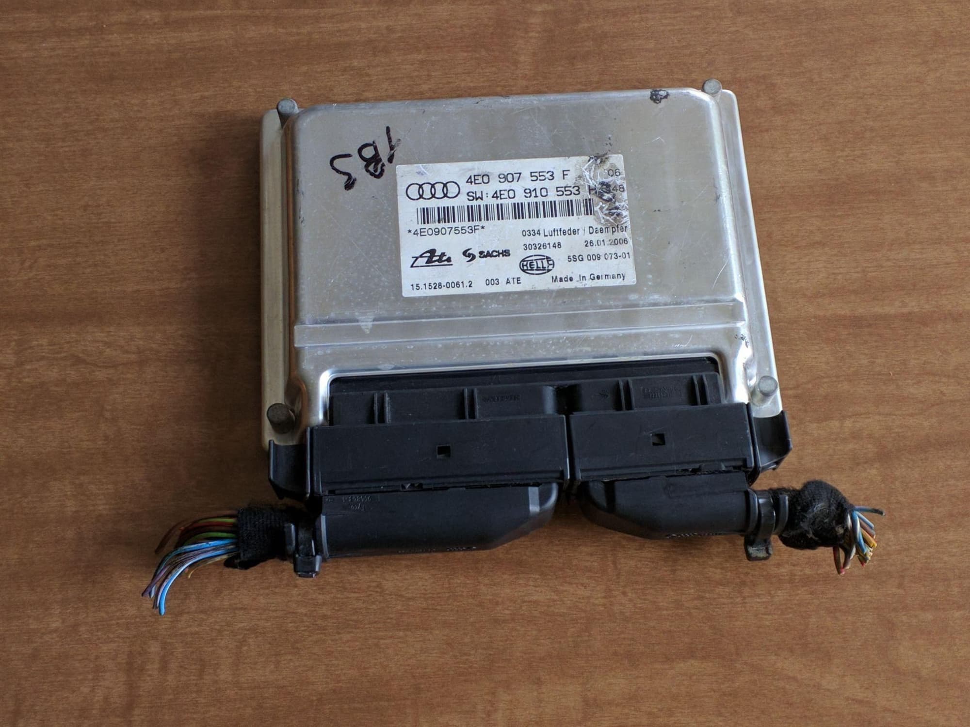 Steering/Suspension - Active Suspension Control Module for Audi A8/S8 D3 (4e0907553f) - Used - 2004 to 2007 Audi A8 - Bolivar, MO 65613, United States