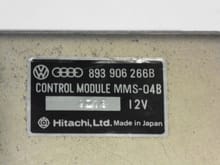 an Early AUDI 2.3 20V 7A HITACHI ECU this are the numbers that are vissible on the ECU (893-906-266B) (MMS-04B/ D3-03856/)
