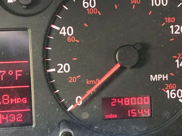I'm well on my way to 300,000 miles! Sometimes I think it's time to get a new A6 quattro, but I've owned this one since July 2005 and 47,500 on the odometer. New Meyer control arms makes her drive so smooth. Best $400 I've ever invested.