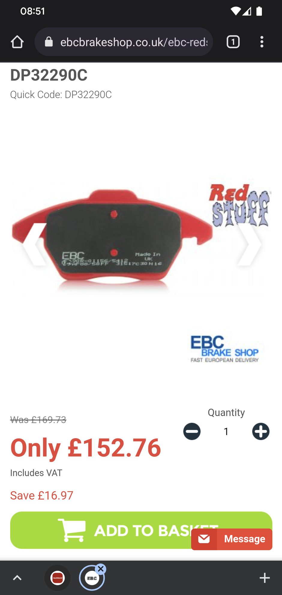 8W0 698 151 K BREMBO, A.B.S. Brake pad set cheap ▷ AUTODOC online store