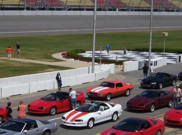 In Pit Row!