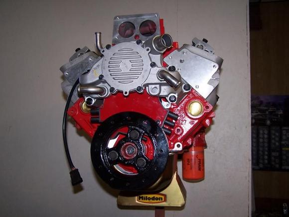 Although this oil pan was a perfect fit with the stock K-member, it later turned out to be a pain with the oil filter when the oil cooler adapter was put back on. The result was only the shorter fram oil filter would fit and not the larger k&amp;n oil filter or even the better fram tough guard oil filter. Although a slimmer aftermarket oil cooler adapter was a fix for this. Note the fram ph4 was just a temp oil filter used to keep dirt out. The appropriate fram ph30 was used when the engine was back in the car.