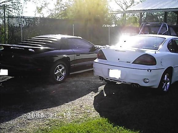 My Old Grand Am GT and My step Dads T/A