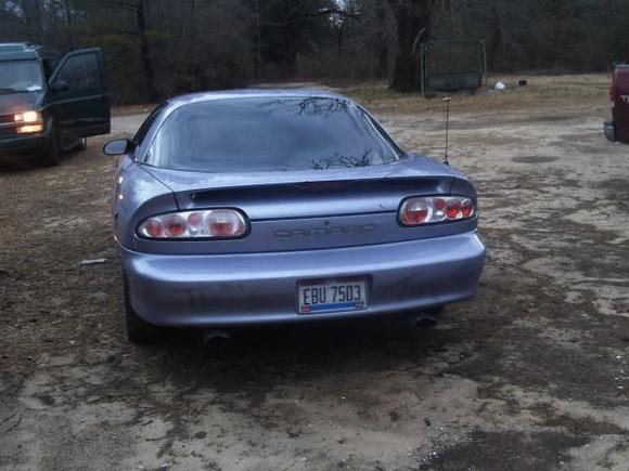 The back of my camaro