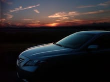 Sweet sunset on the first evening of my Camry ownership