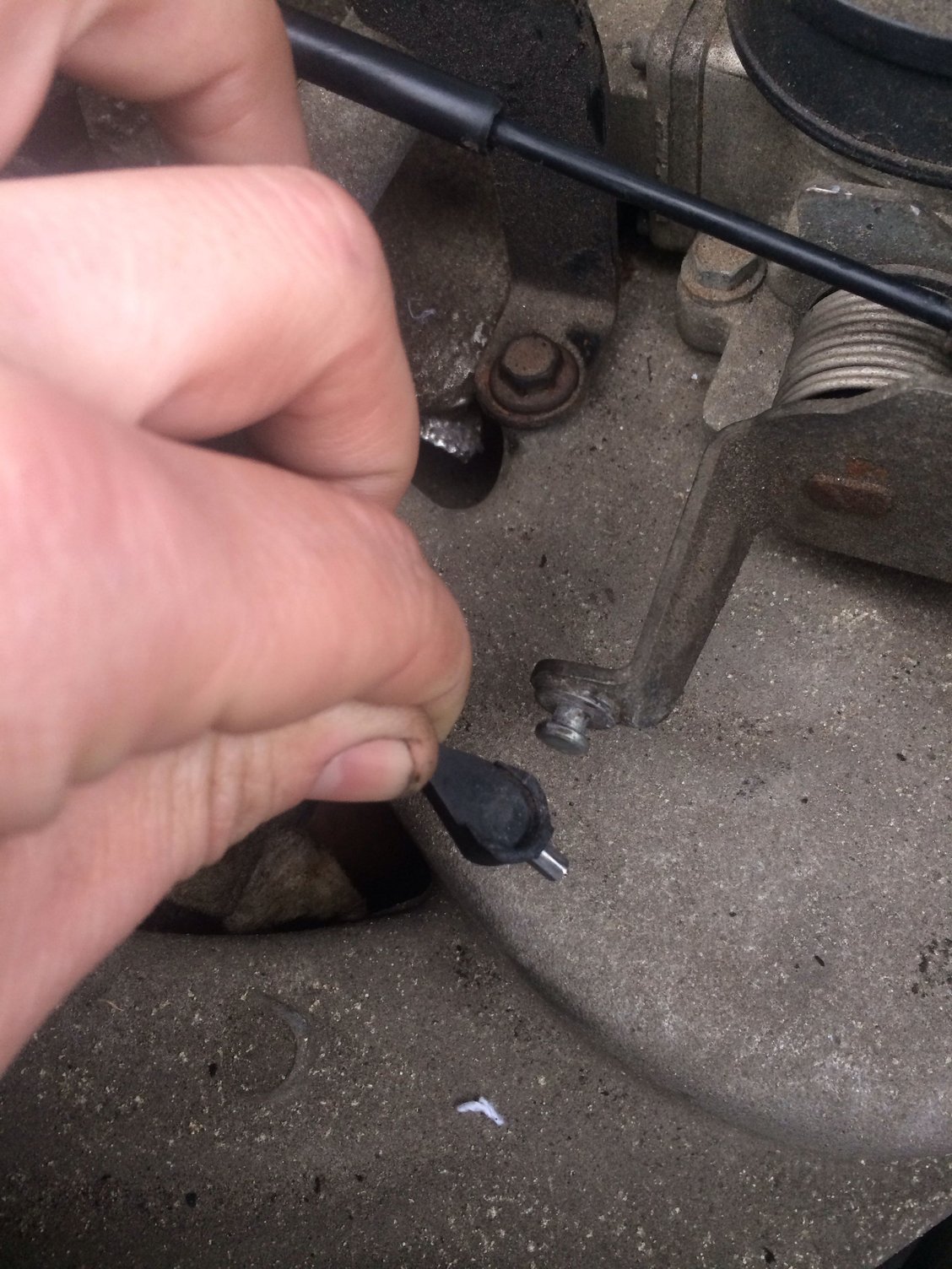 Need help ASAP. Transmission kickdown cable clip broke Jeep Cherokee