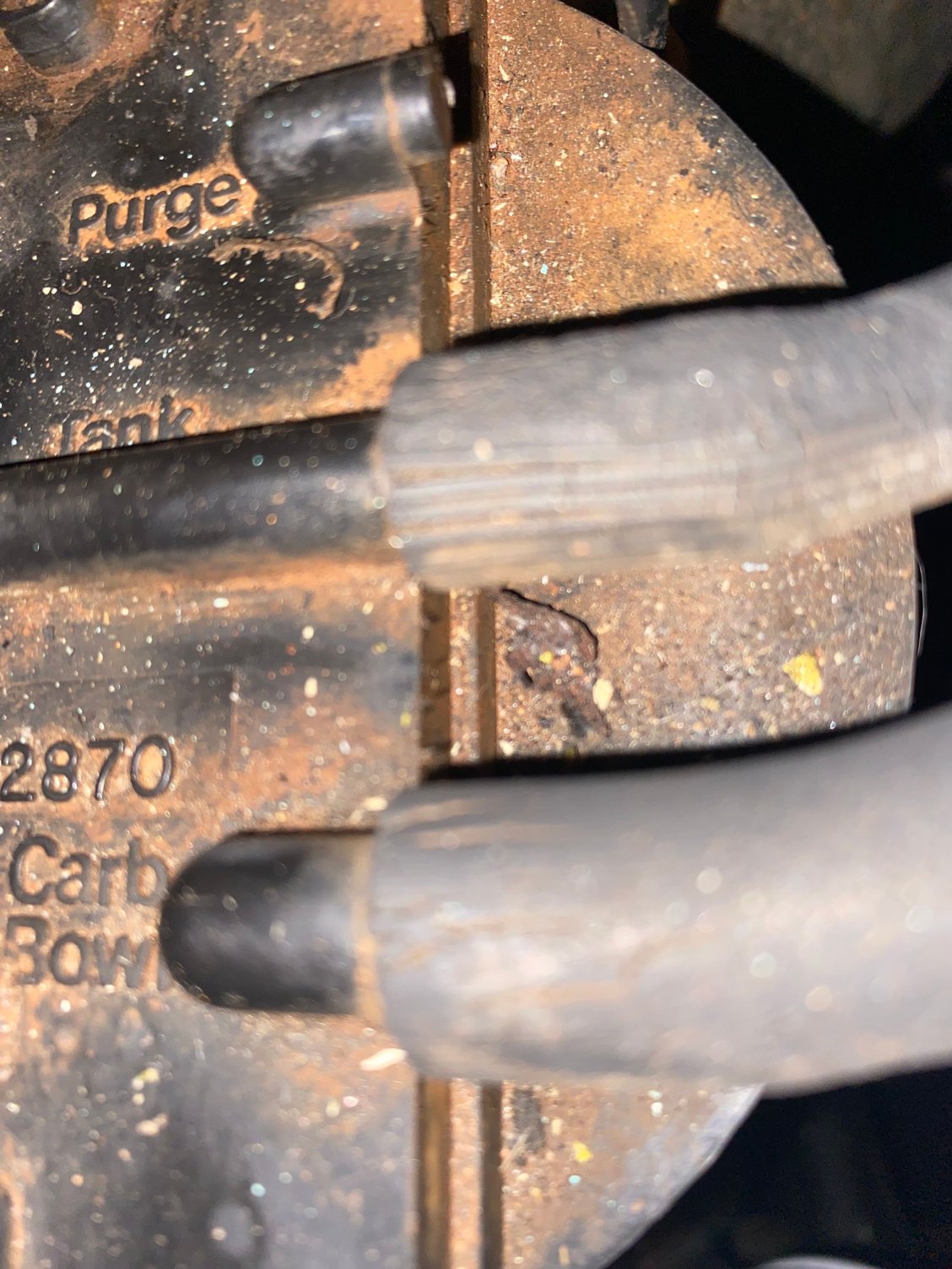 Missing Small �Purge� orifice should go to fuel tank as per Cruisers diagram? 