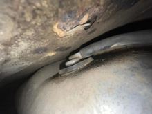 This is where the leftmost hose plugs into on top of the gas tank.