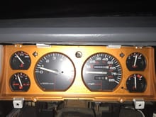Took gauge cluster out to replace lights to led and decided to go paint crazy