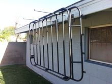 finished texture paint on rack