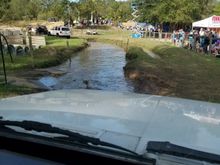 Simulated water crossing.