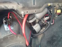 compressor in driverside rear quarter
