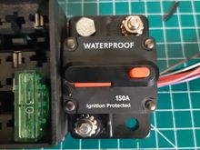 This will eventually get a full copper plate to bridge the gap over to the breaker.