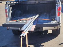 Picked up material to build front bumper