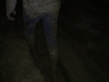 The ruts I made trying to get out were nearly knee-deep