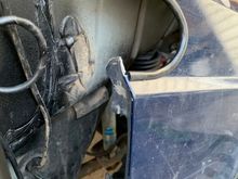 Now I can slide the fender in from the front, behind the “A” pillar bar. Then install the bolts just like normal.