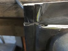 On the ends is this door edge area.