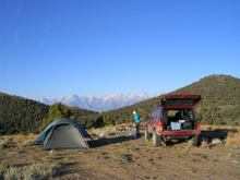 Camp Site on Mazourka Canyon 4x4 Trail