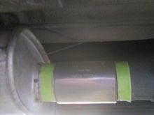 Installed clamp muffler to CAt