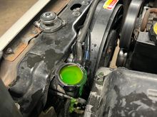 Puking coolant while burping 