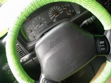 Paracord steering wheel