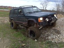 Flexin it up with the old 96' XJ.