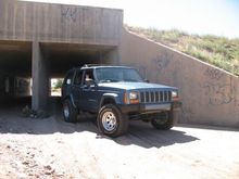 doing some wheeling in the arroyo