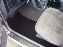 Jeep came with no carpets, so I bought a roll of carpet and cut them the way I wanted them. :)