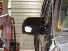I was willing to give my idea a try because the pass side mirror was allready cracked.