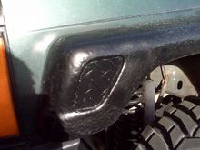 My new Fender Flare Addition Blackened by Spray Paint