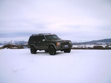 Playing in the snow