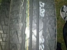 tread on new tires... not what I was expecting.