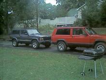 My wife's 01 and my 95 about a week after we got 'em...