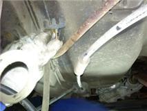 putting extened brake line bracket