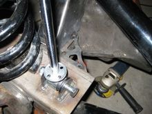 Gusset for the front axle