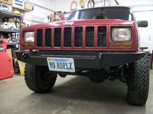 sold the roof rack and brush guard so i could build a winch bumper